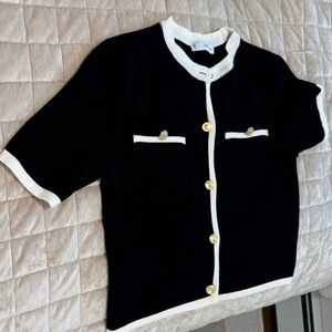 Mango Short Sleeve Cardigan